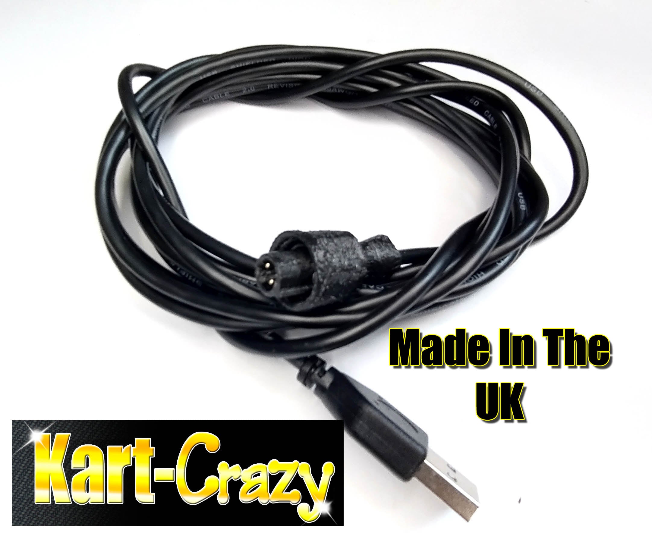 Charging USB Lead for Alfano 6 Kart Racing Data Logger - 3m Long Lead