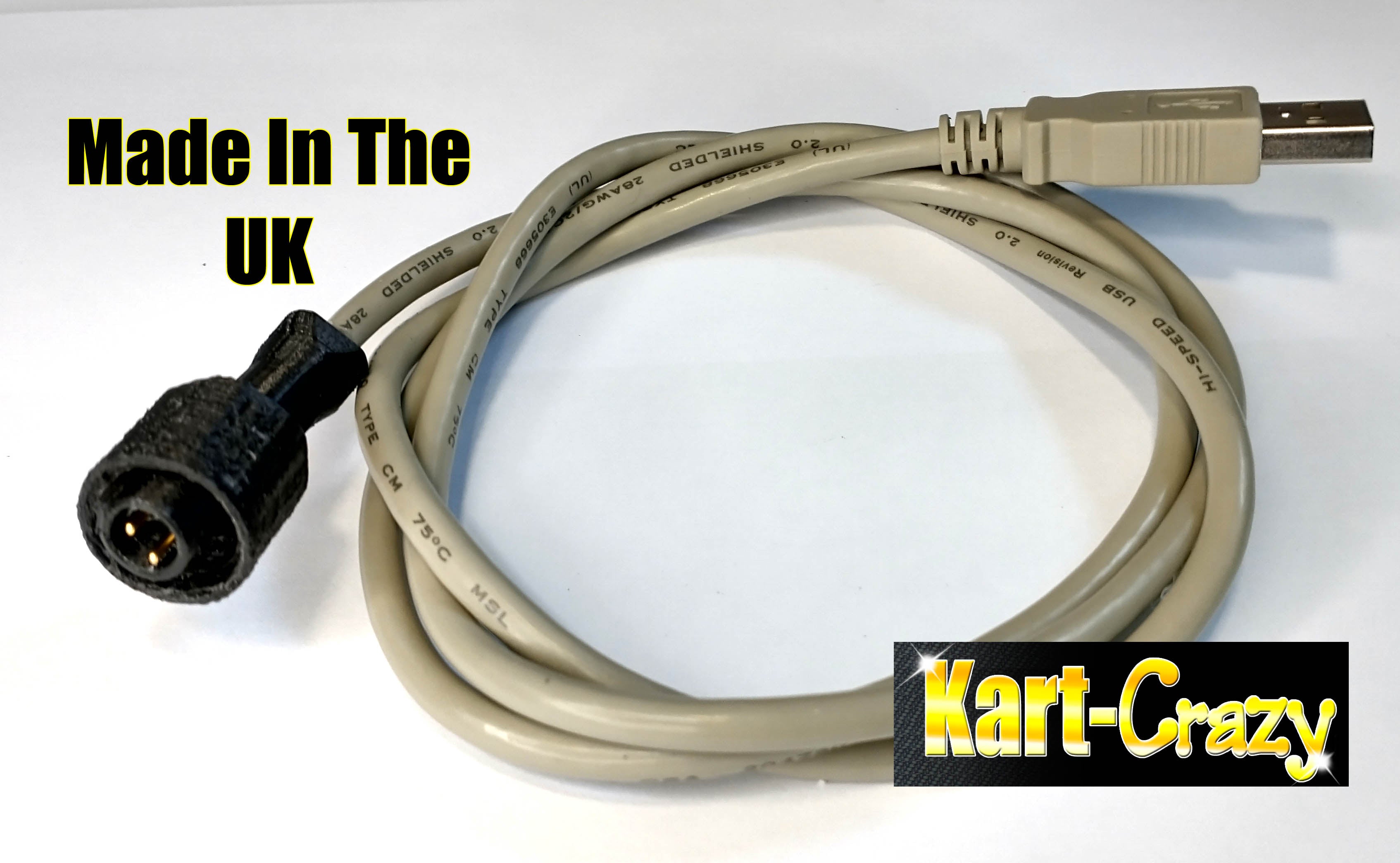 Charging USB Lead for Alfano 6 Kart Racing Data Logger - 1m Lead