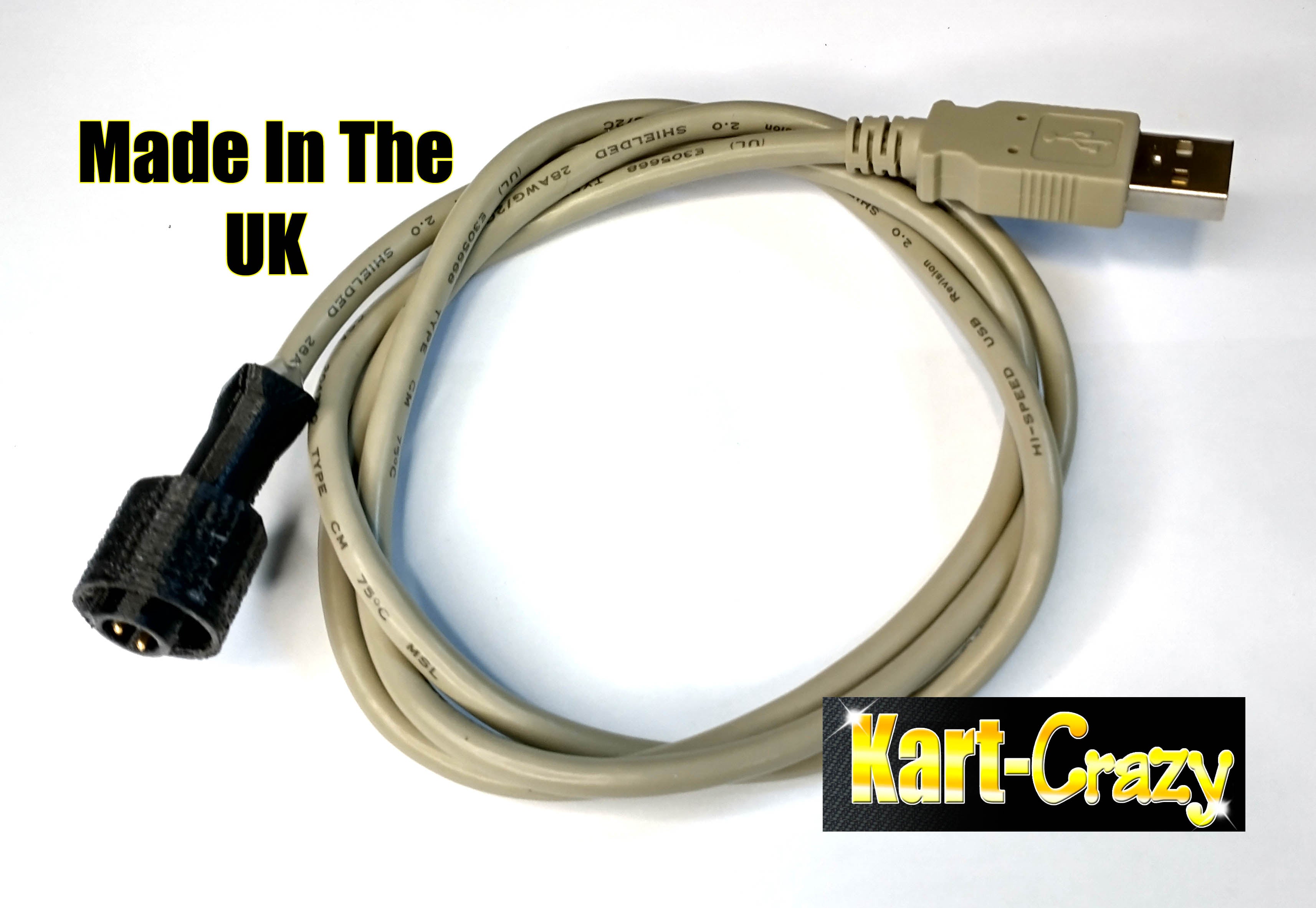 Charging USB Lead for Alfano 6 Kart Racing Data Logger - 1m Lead