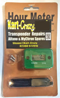 Kart Engine Hour Run Timer Meter - Green Kart Rotax Honda X30 MX Motocross