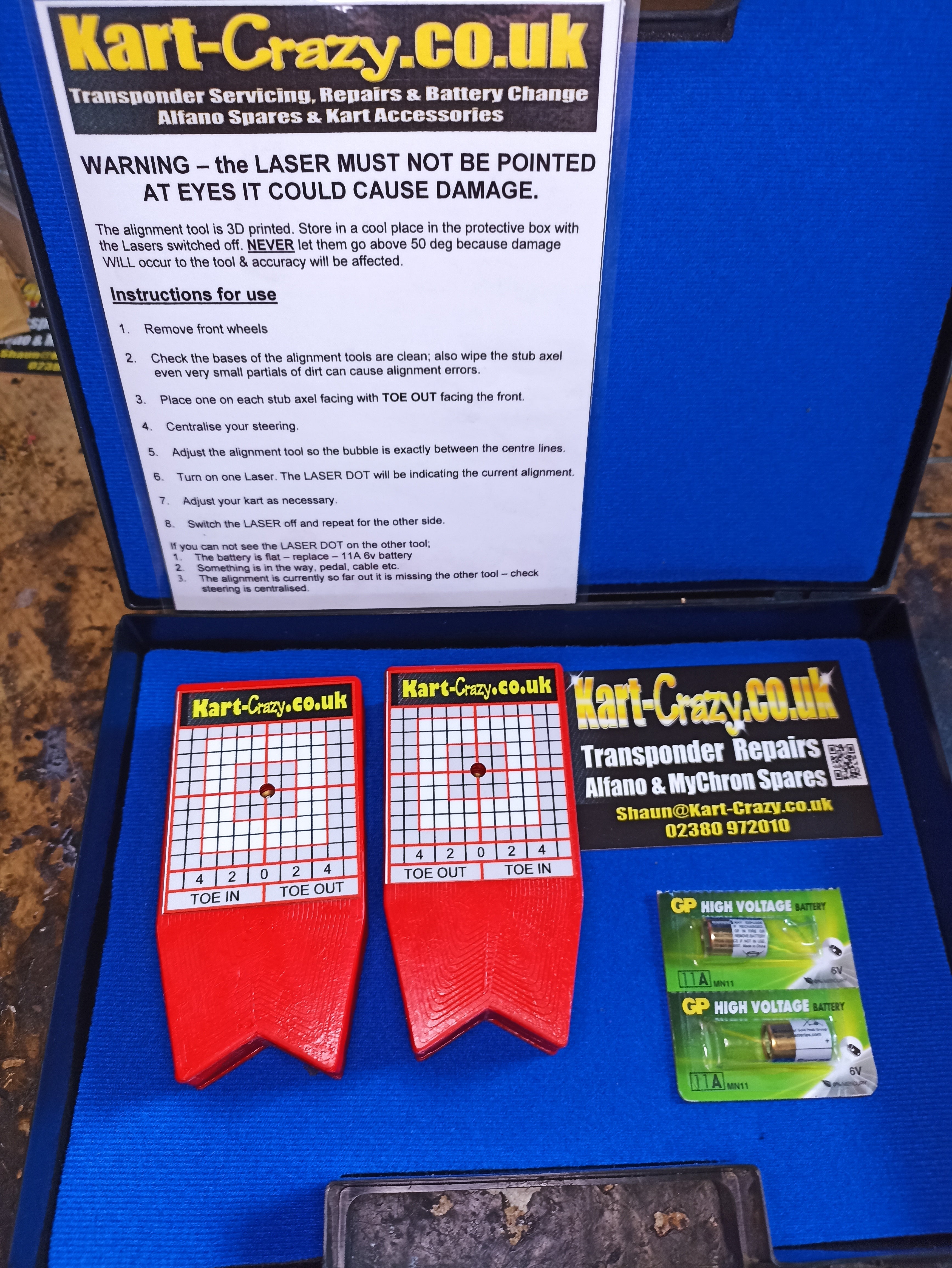 Kart LASER Alignment System - RED