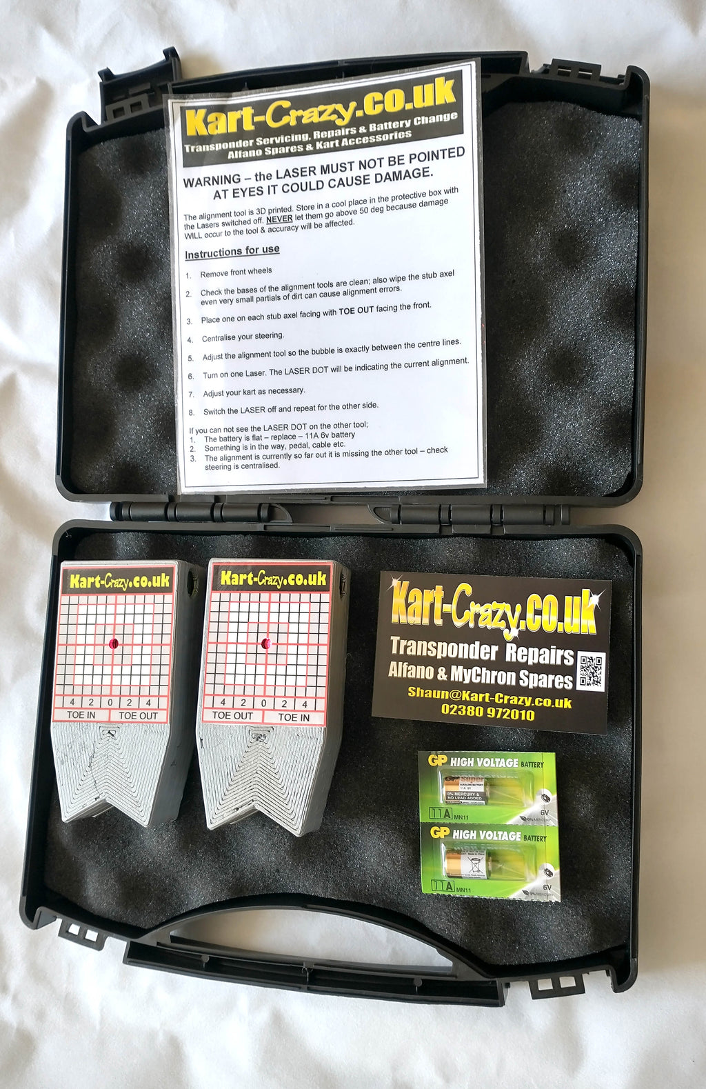 Kart LASER Alignment System - Silver