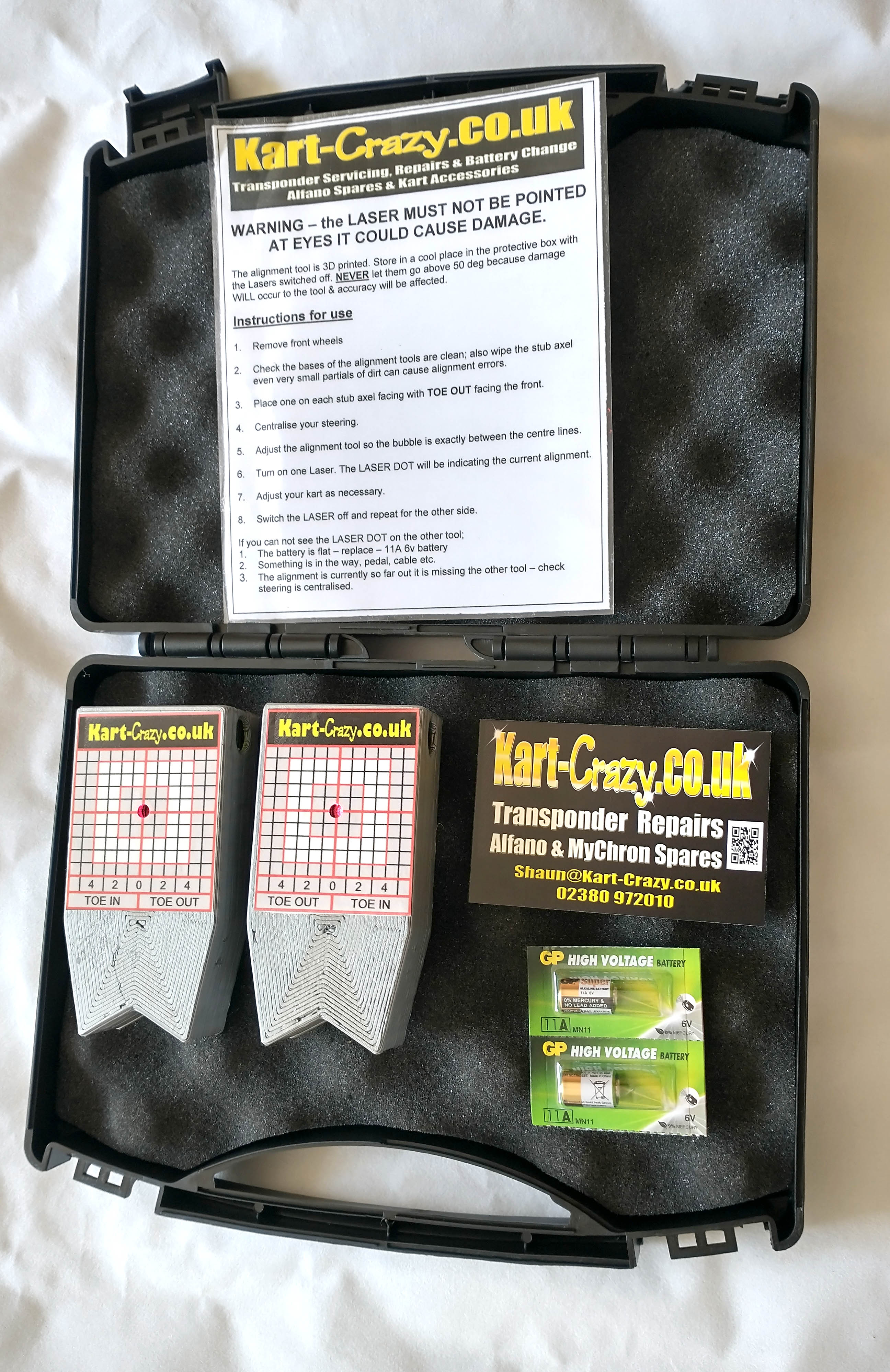 Kart LASER Alignment System - Silver