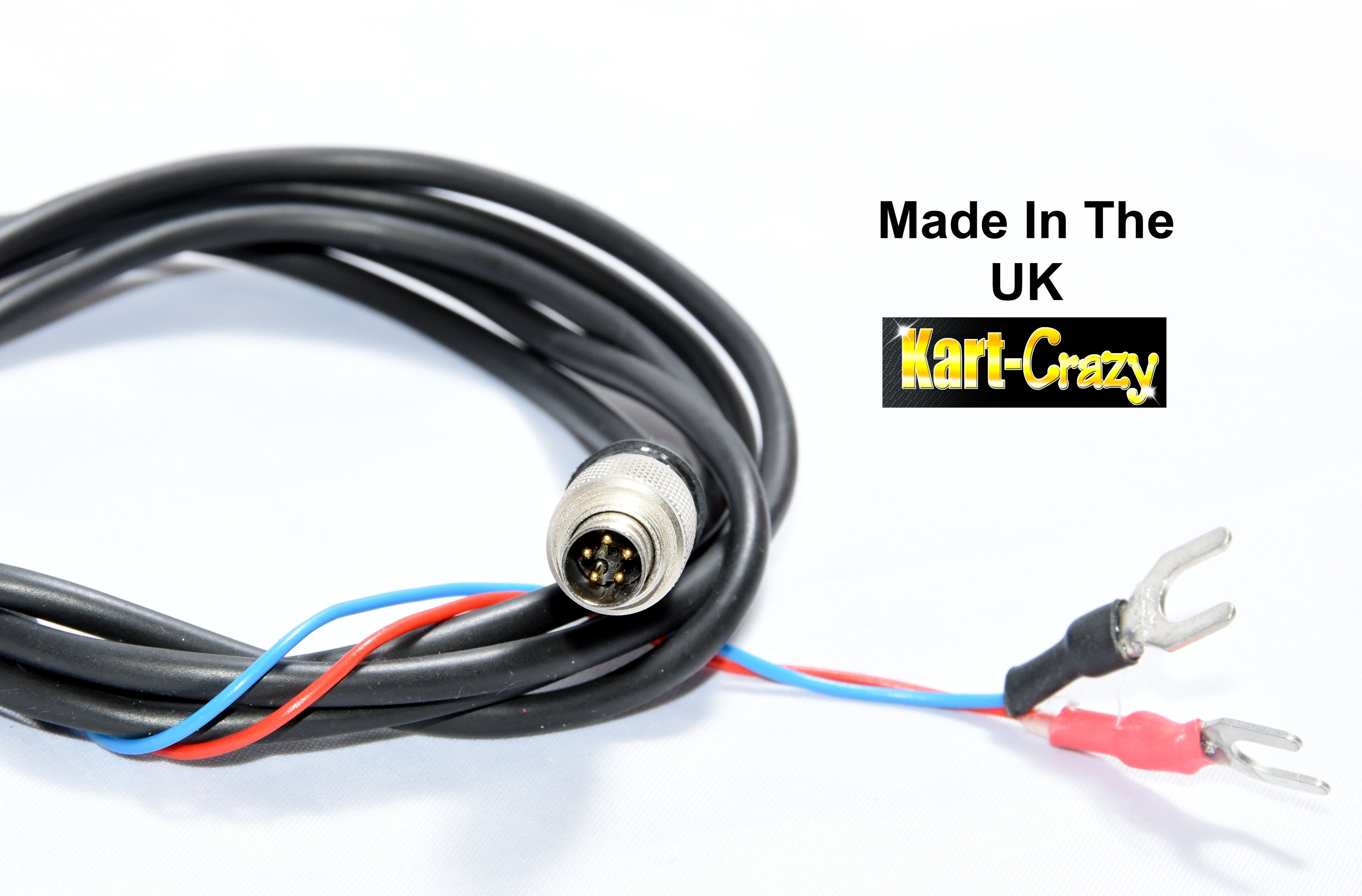 External Power Lead for Mychron 5 & 5s Runs from Kart Battery inc Cover Rotax