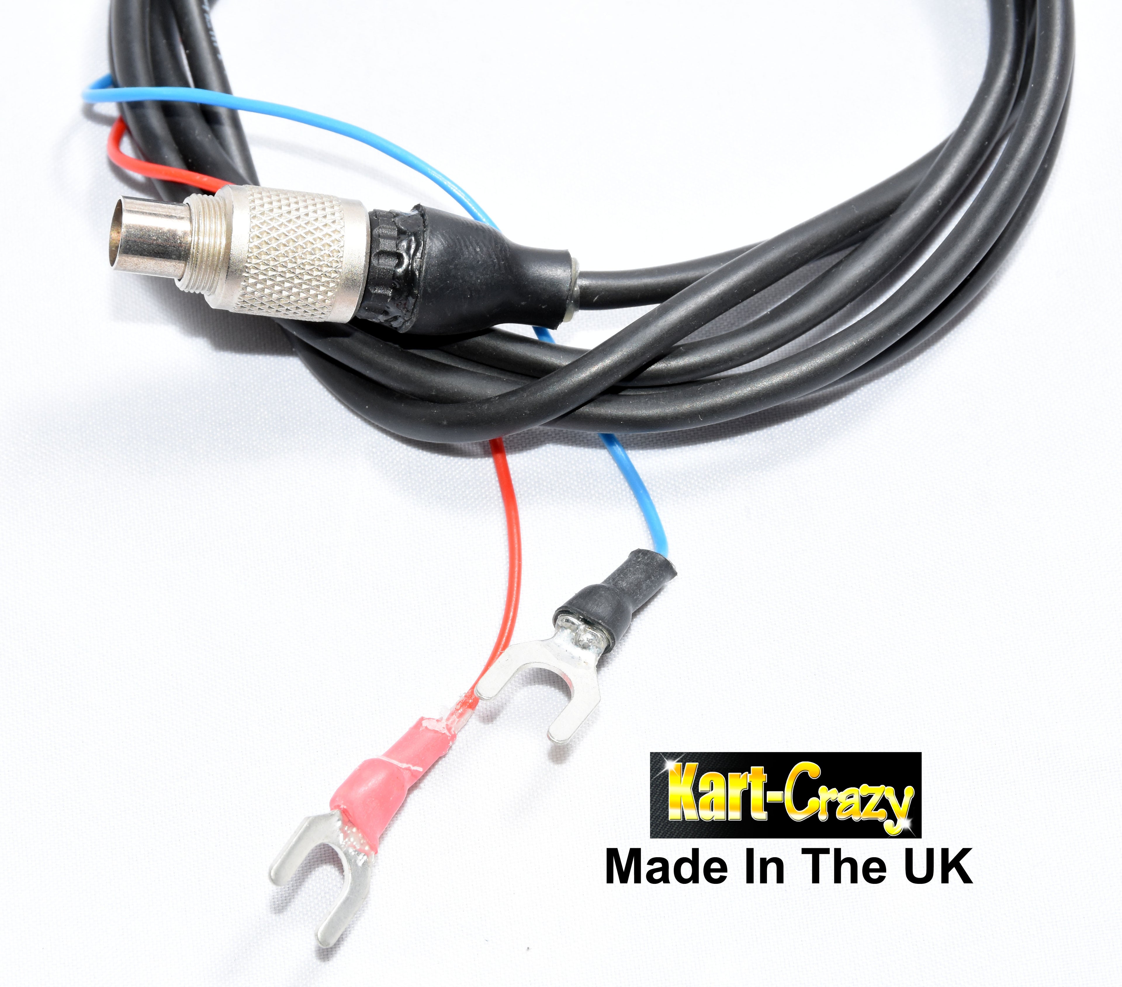 External Power Lead for Mychron 5 & 5s Runs from Kart Battery inc Cover Rotax