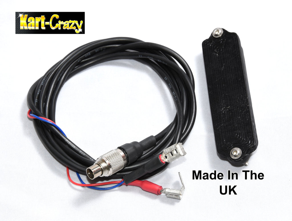 External Power Lead for Mychron 5 & 5s Runs from Kart Battery & Cover Rotax X30