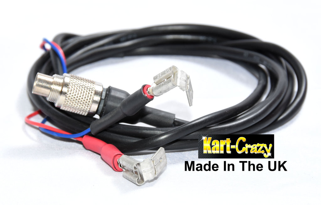 External Power Lead for Mychron 5 & 5s Runs from Kart Battery Rotax X30