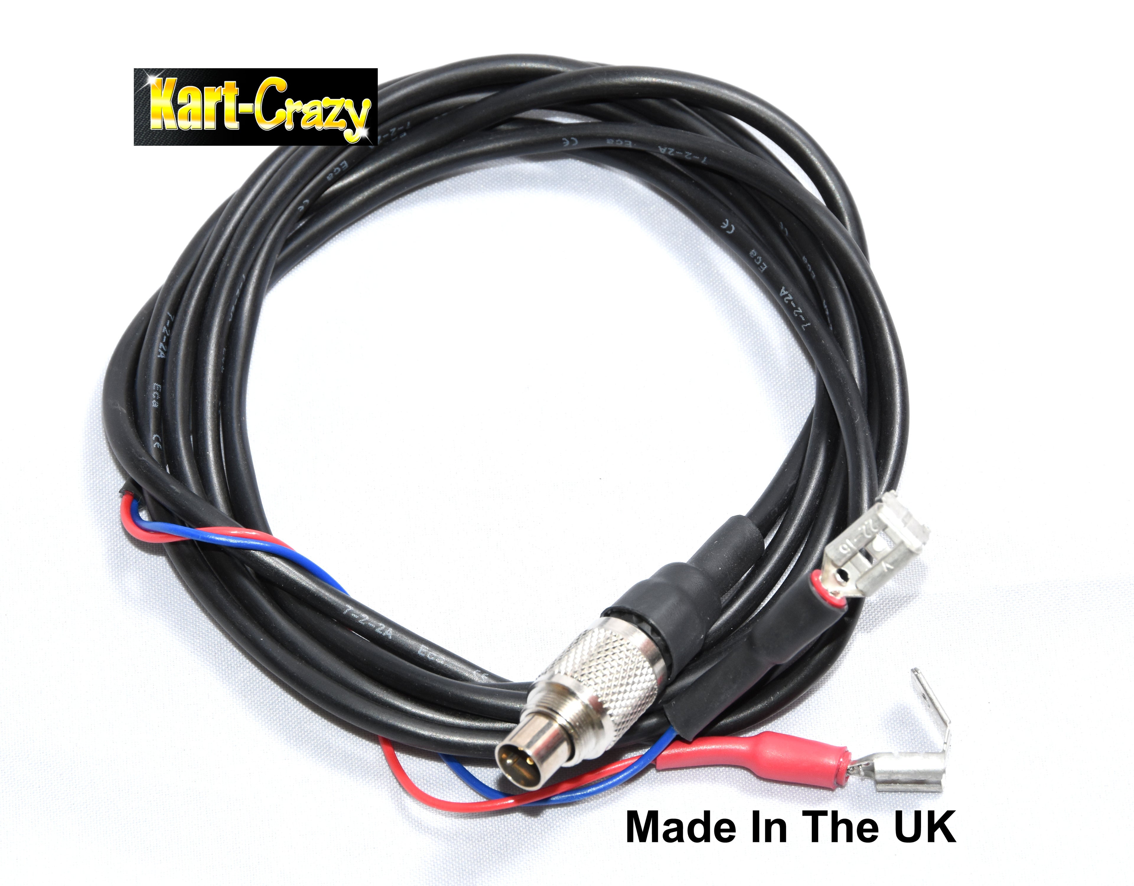 External Power Lead for Mychron 5 & 5s Runs from Kart Battery Rotax X30