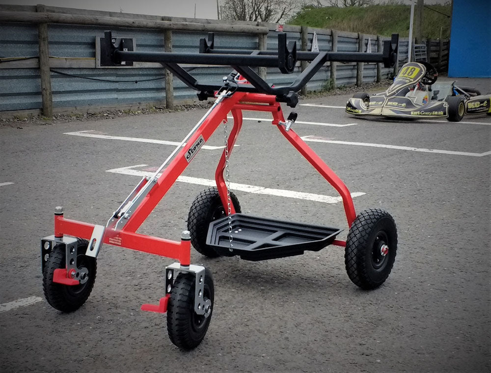 RED One Person Kart Trolley - Made By Stone