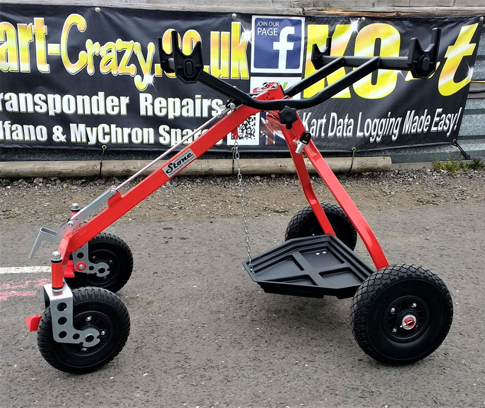 RED One Person Kart Trolley - Made By Stone