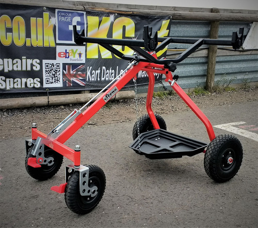 RED One Person Kart Trolley - Made By Stone