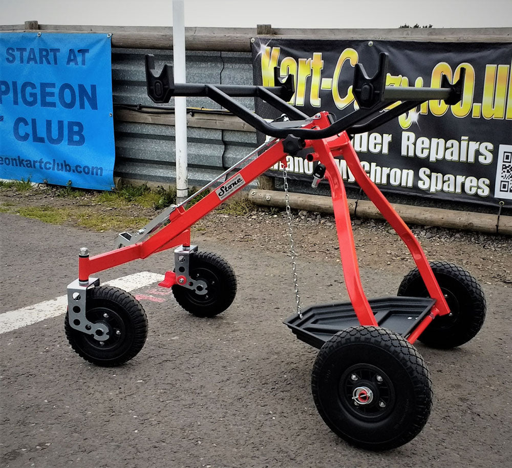 RED One Person Kart Trolley - Made By Stone