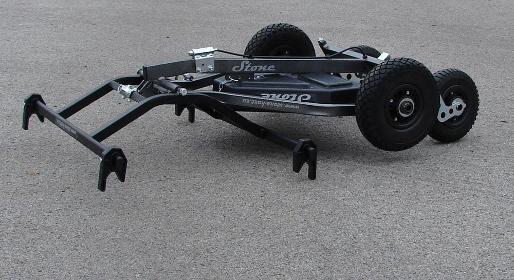 BLACK One Person Kart Trolley - Made By Stone