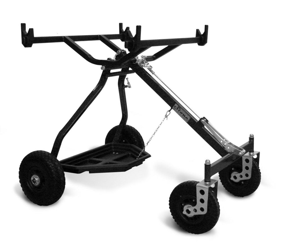 BLACK One Person Kart Trolley - Made By Stone